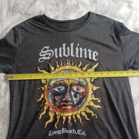 Sublime Graphic Print Tee Medium Gray -Short Sleeve -Long Beach -Rock - Picture 4 of 10